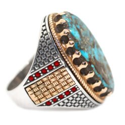خاتم فيروز نيشابوري طبيعي Turquoise